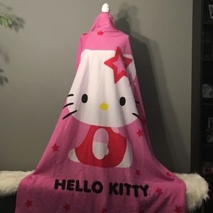 Hello Kitty Warm Fleece Snuggie Pink Winter